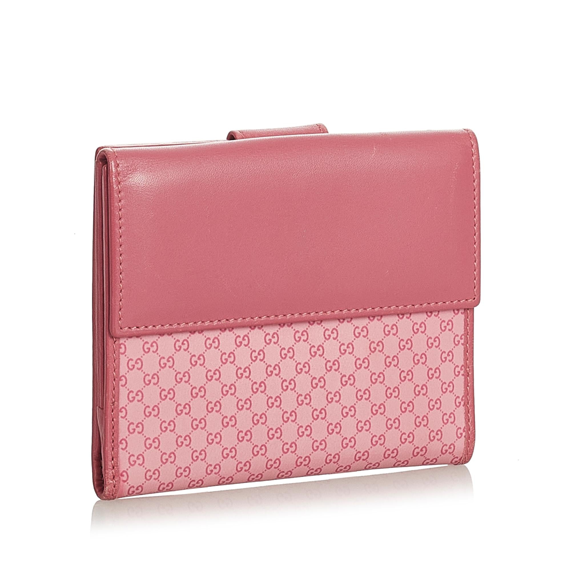 Gucci Micro GG Canvas Small Wallet (SHG-25665)