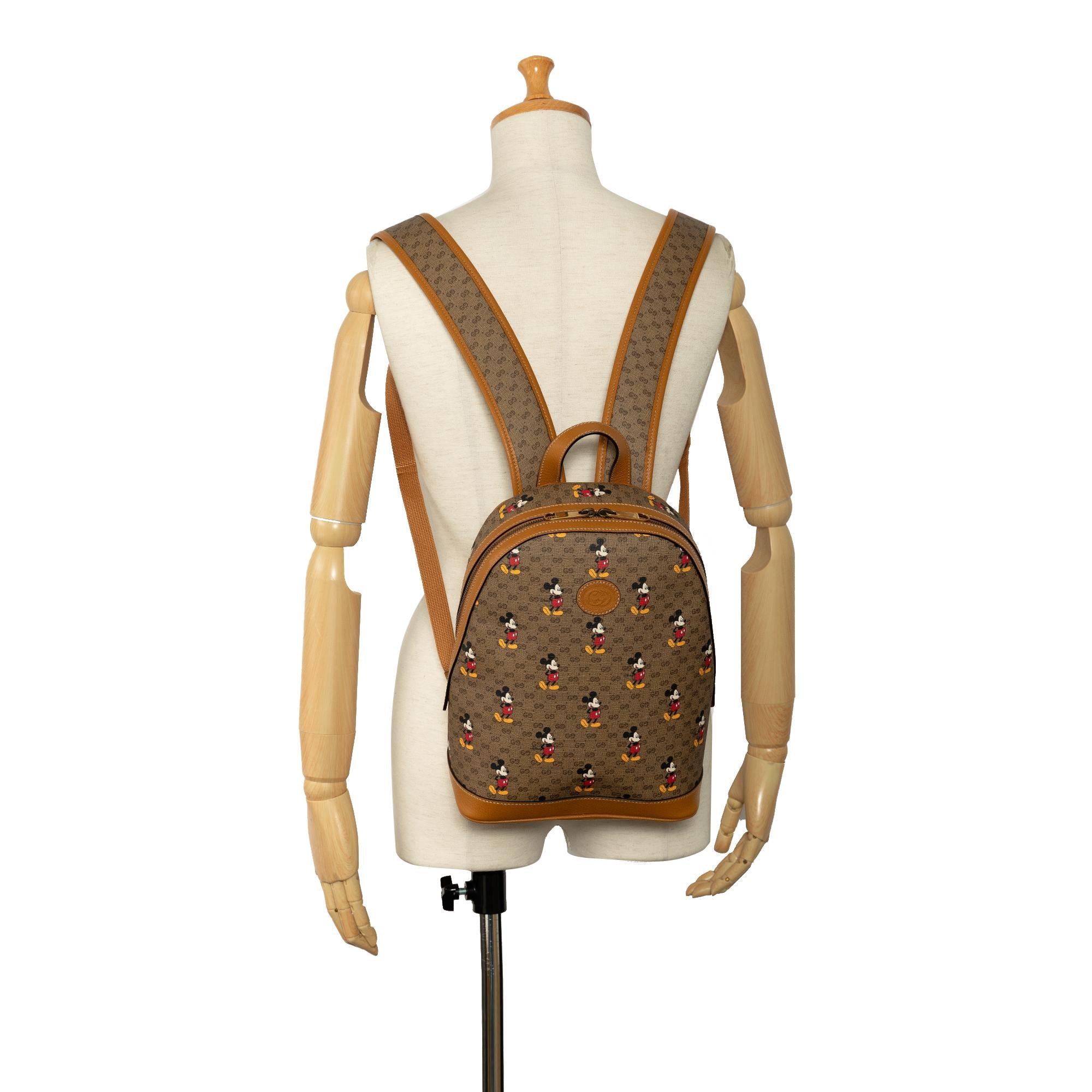 Gucci Micro GG Mickey Mouse Dome Backpack (SHG-NTEeGW)