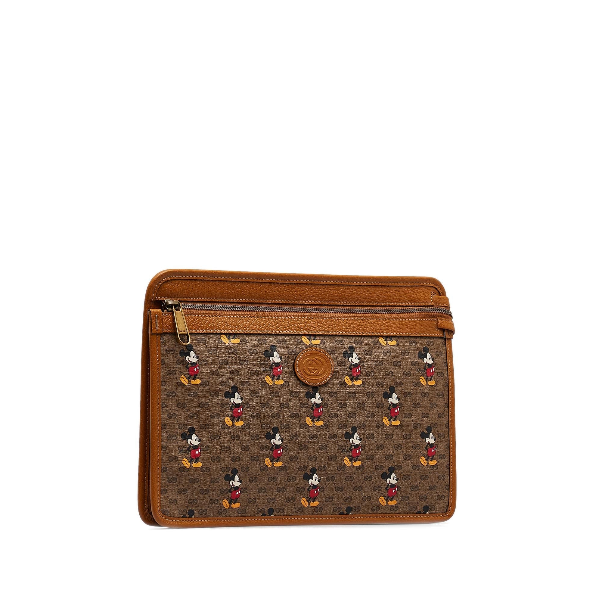 Gucci Micro GG Mickey Mouse Pouch (SHG-Ko1f35)
