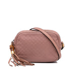 Gucci Microguccissima Bamboo Tassel Crossbody Bag (SHG-Obh29w)