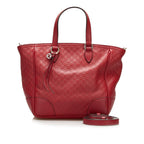 Gucci Microguccissima Bree Leather Satchel (SHG-35593)