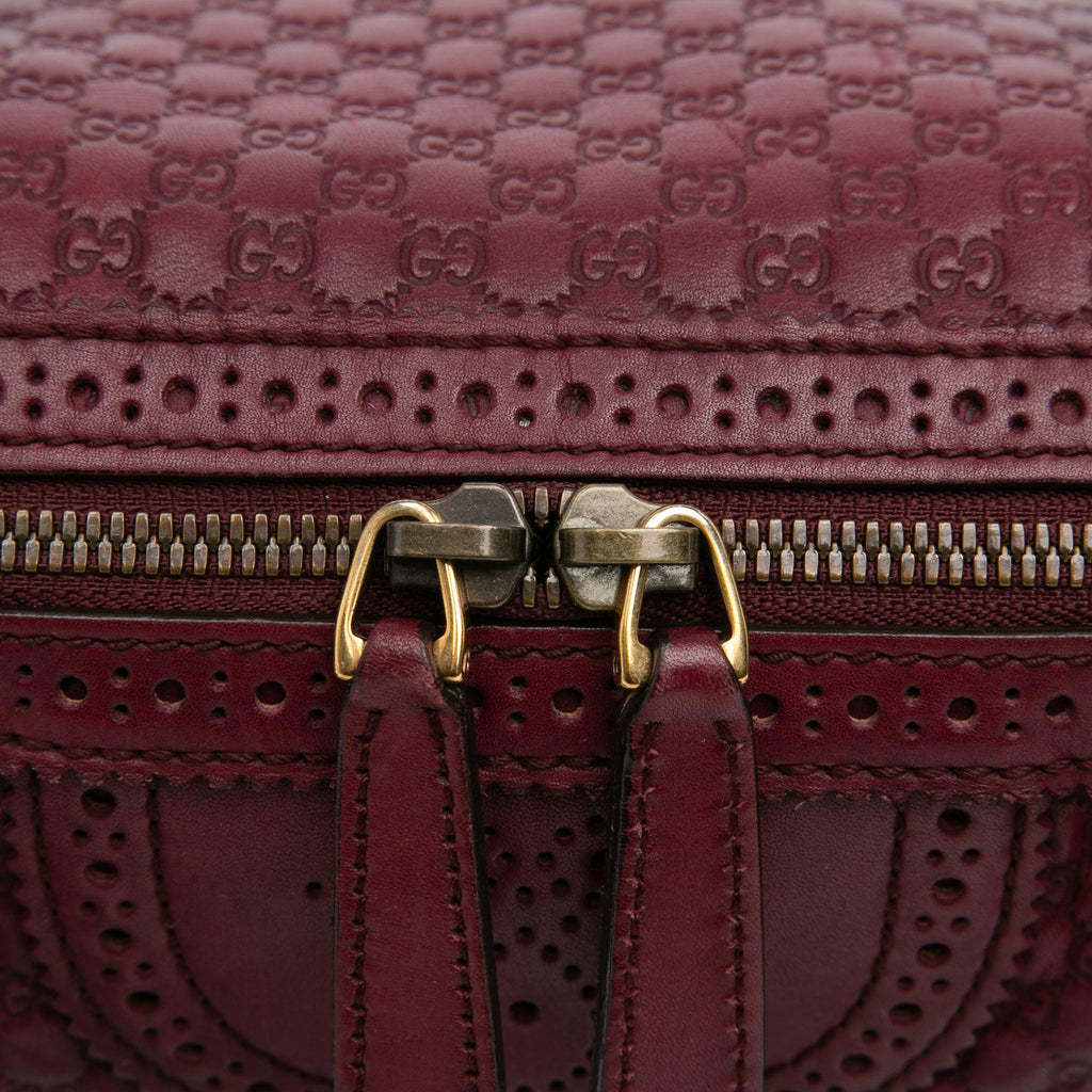 Gucci Microguccissima Brogue Duilio Boston Bag