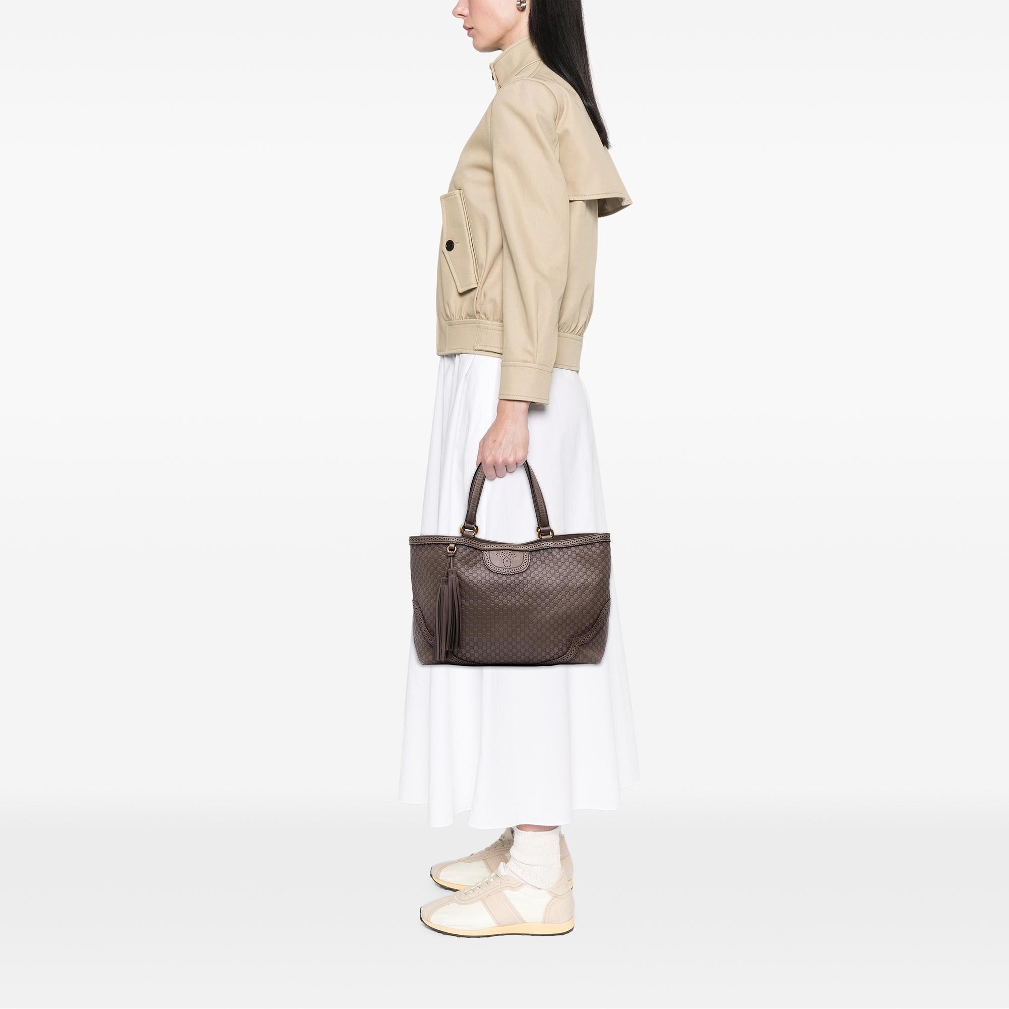 Gucci Microguccissima Brogue Duilio Tote
