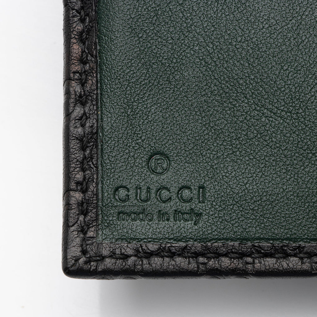 Gucci Microguccissima Leather Bi-Fold Wallet (SHF-EFQIQE)