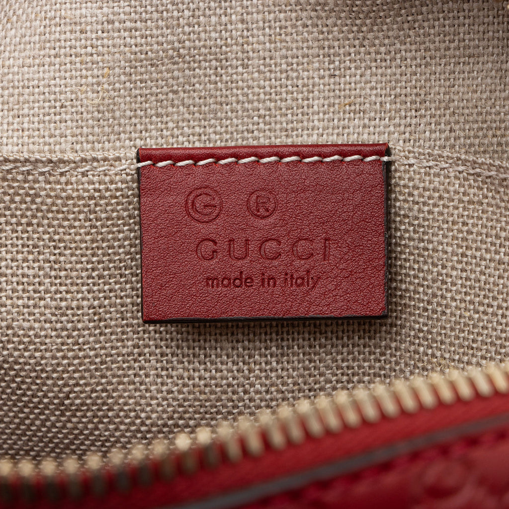 Gucci Microguccissima Leather Bree Disco Shoulder Bag (SHF-9yVrP0)