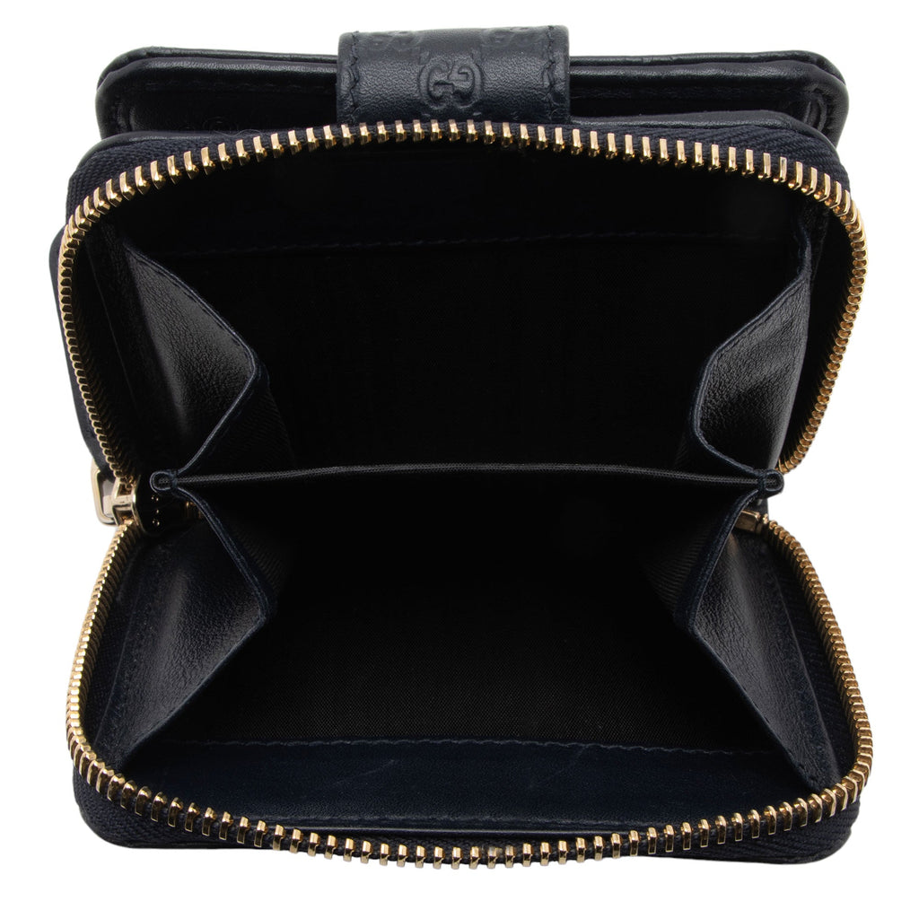 Gucci Microguccissima Leather Compact Zip Around Wallet (SHF-0RgGLi)