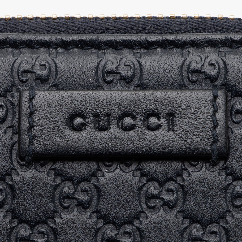 Gucci Microguccissima Leather Compact Zip Around Wallet (SHF-0RgGLi)