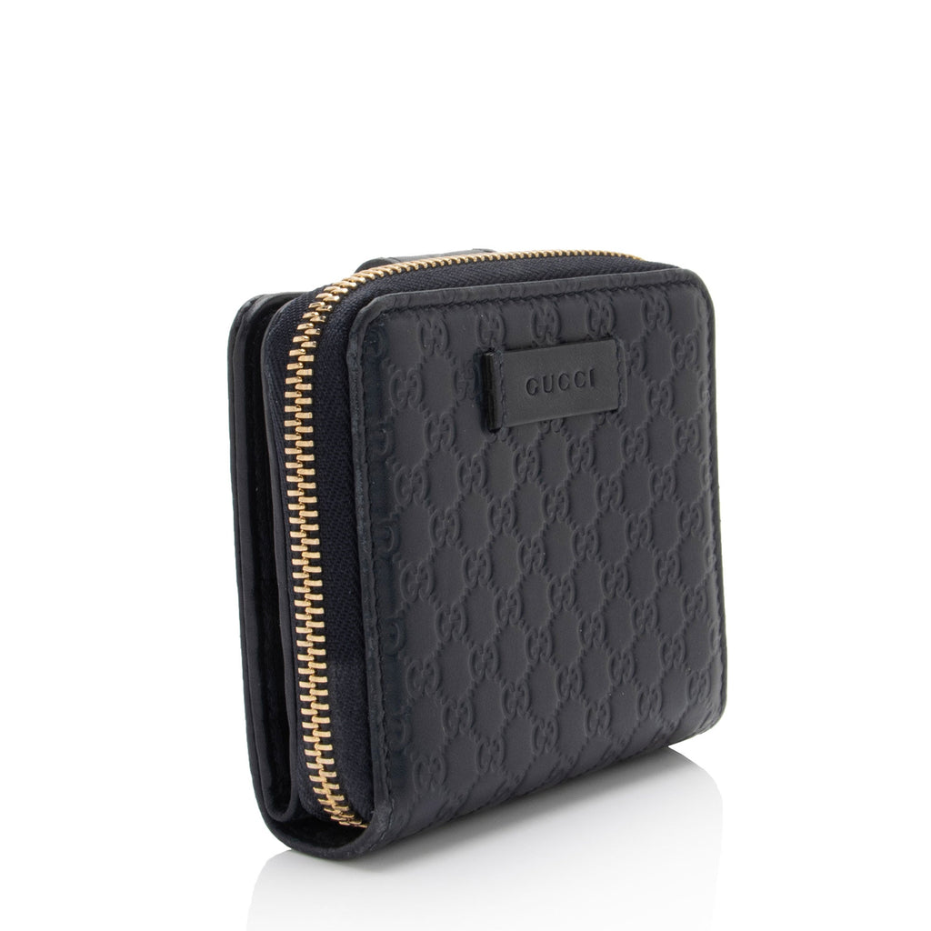 Gucci Microguccissima Leather Compact Zip Around Wallet (SHF-0RgGLi)