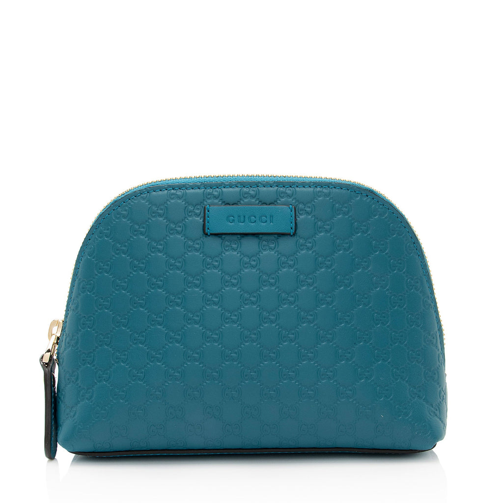 Gucci Microguccissima Leather Cosmetic Case (SHF-JCZ6DO)
