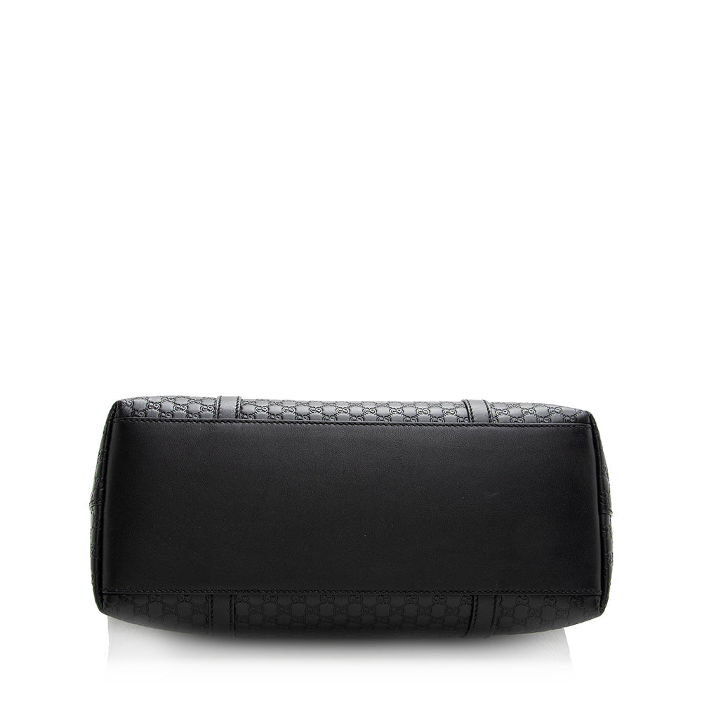 Gucci Microguccissima Leather Zip Top Tote (SHF-20350)