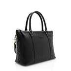 Gucci Microguccissima Leather Zip Top Tote (SHF-20350)