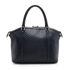 Gucci Microguccissima Leather Dome Medium Satchel (SHF-22740)