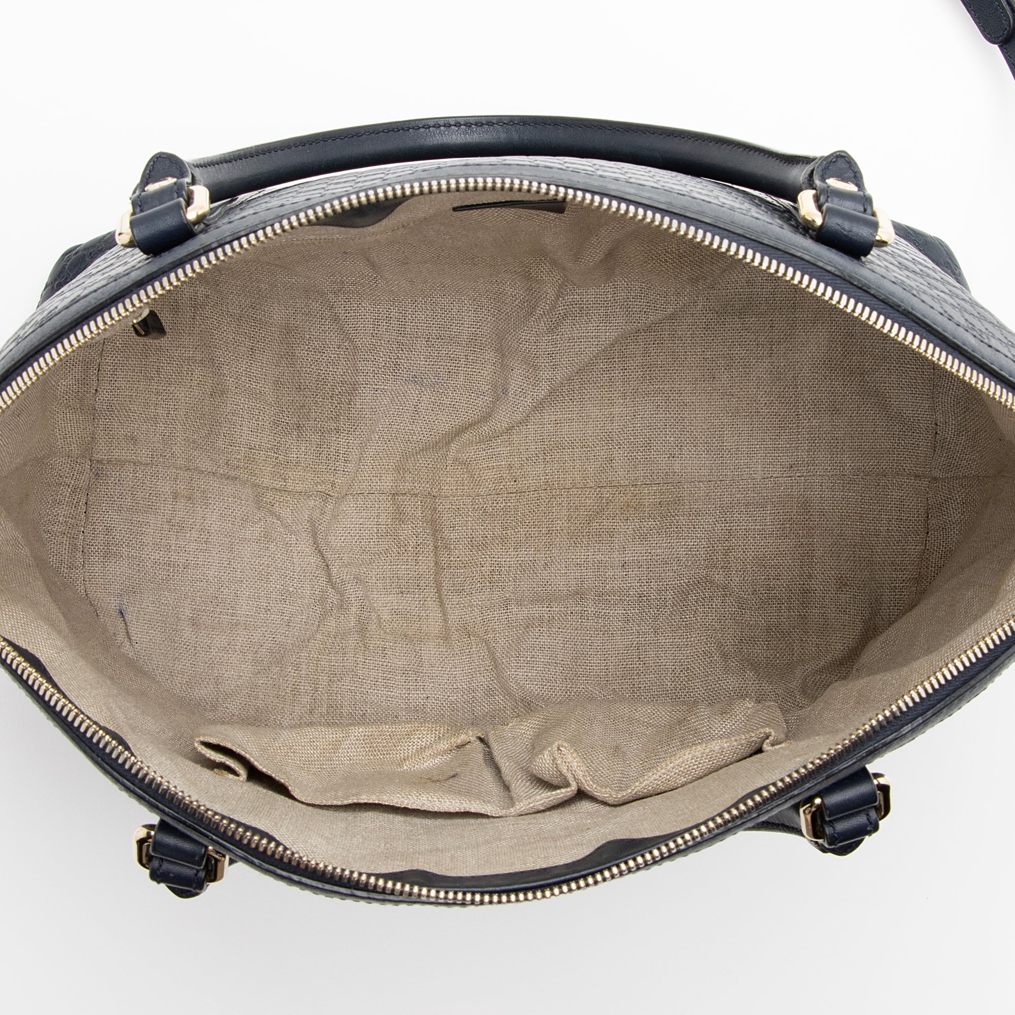 Gucci Microguccissima Leather Dome Medium Satchel (SHF-22740)