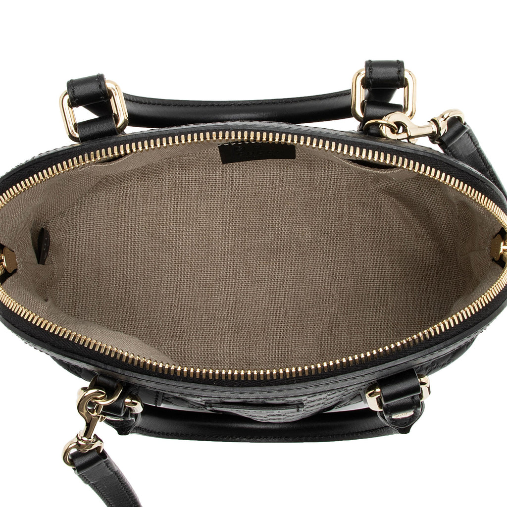 Gucci Microguccissima Leather Dome Small Satchel (SHF-wphdwX)