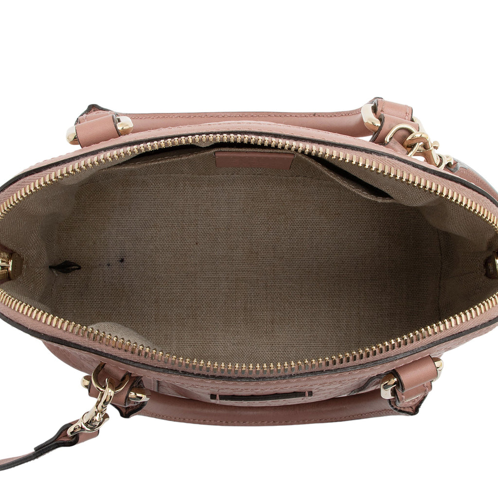 Gucci Microguccissima Leather Dome Small Satchel (SHF-q8xP5f)