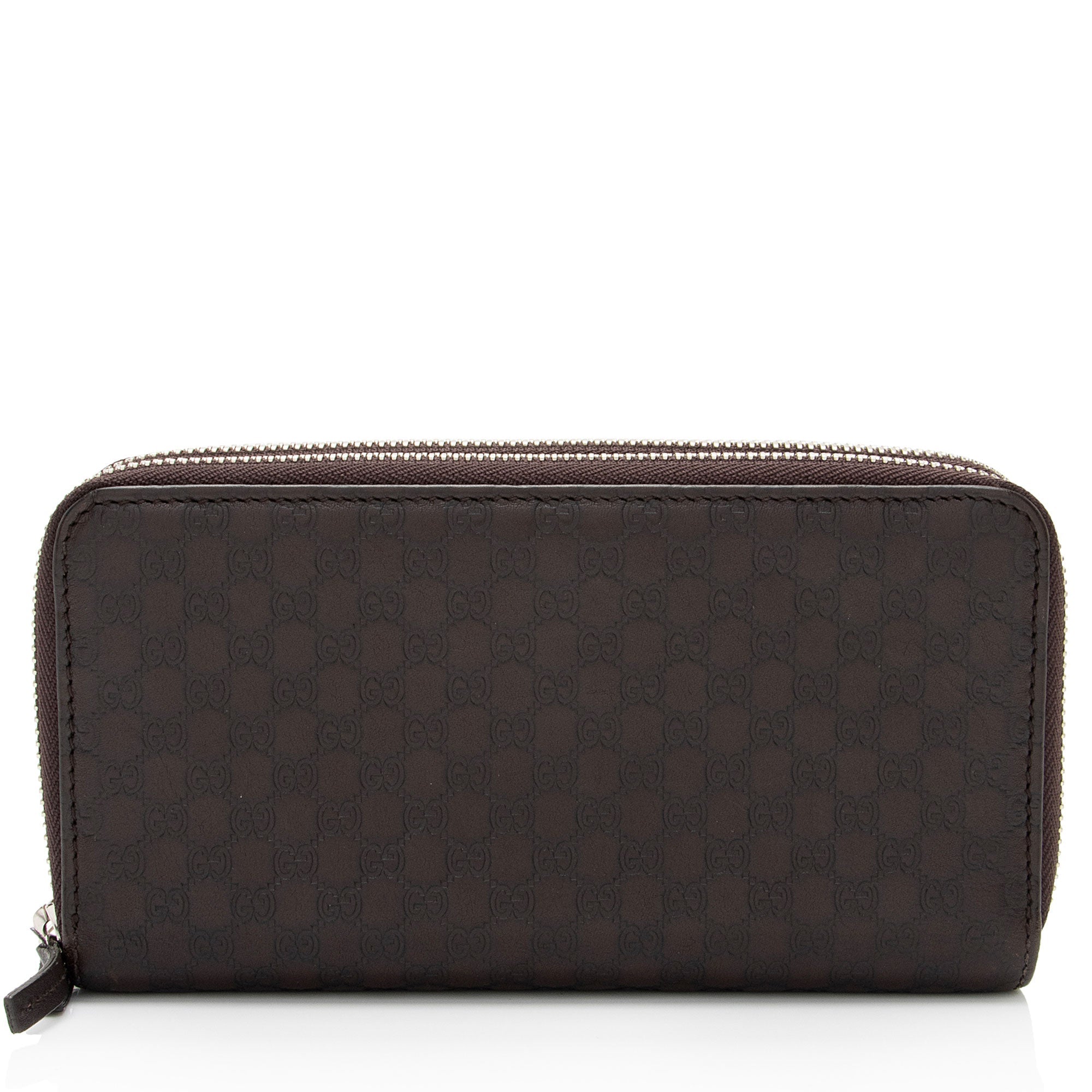 Gucci Microguccissima Leather Double Zip Around Large Organizer Wallet (SHF-EIQfg7)