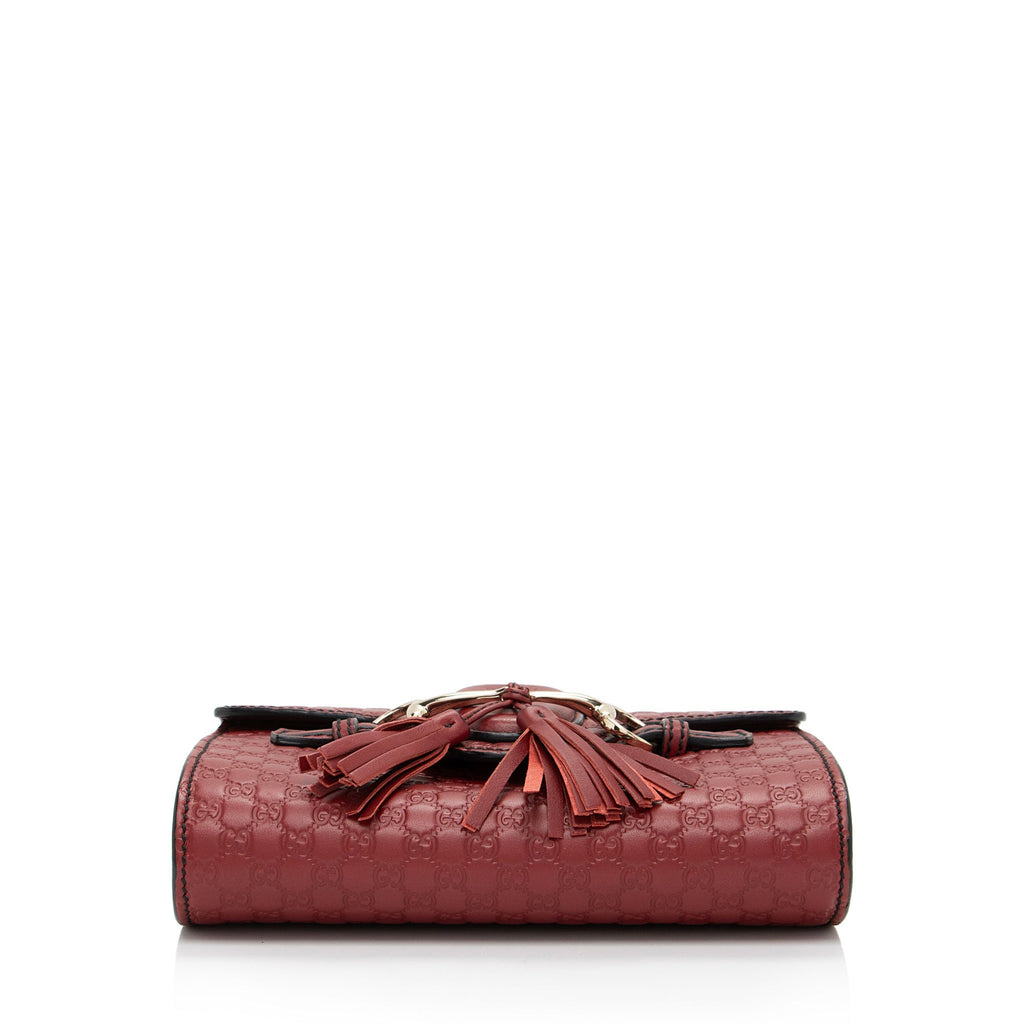 Gucci Microguccissima Leather Emily Mini Shoulder Bag (SHF-OuTAcx)