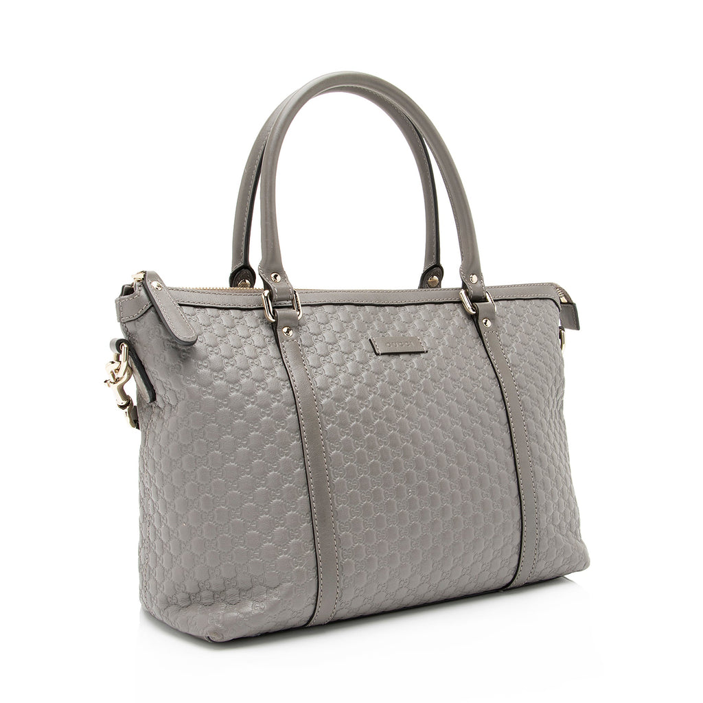 Gucci Microguccissima Leather Joy Medium Zip Tote (SHF-23570)