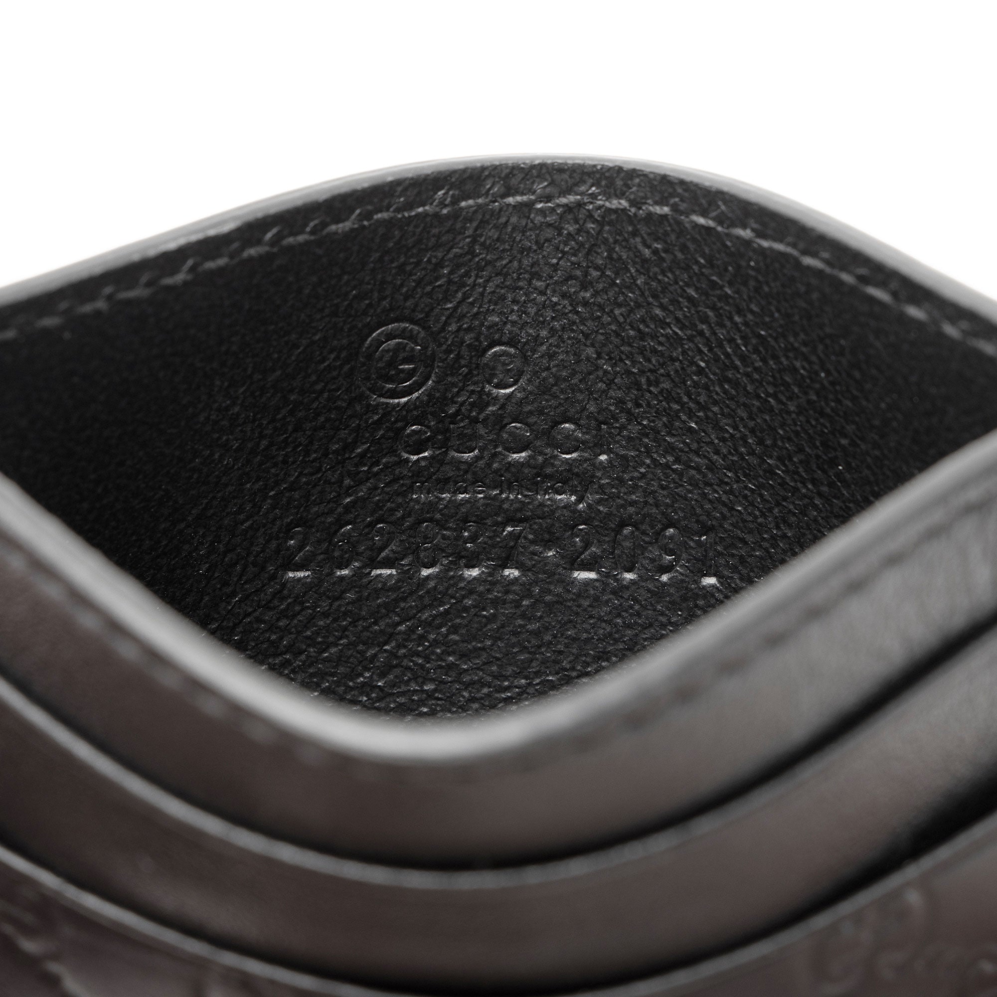 Gucci Microguccissima Leather Signature Card Case (SHF-u5SiRO)