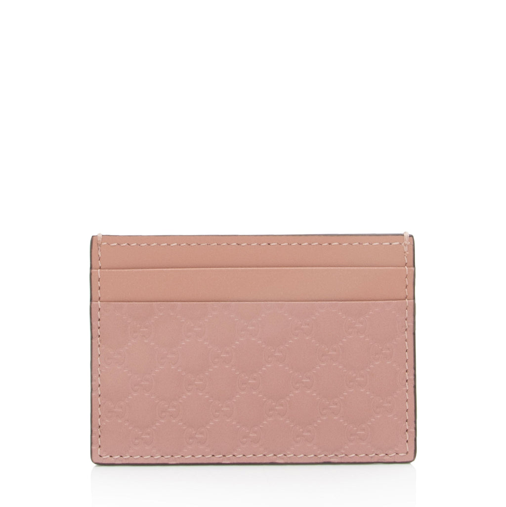Gucci Microguccissima Leather Signature Card Case (SHF-TNzQu6)
