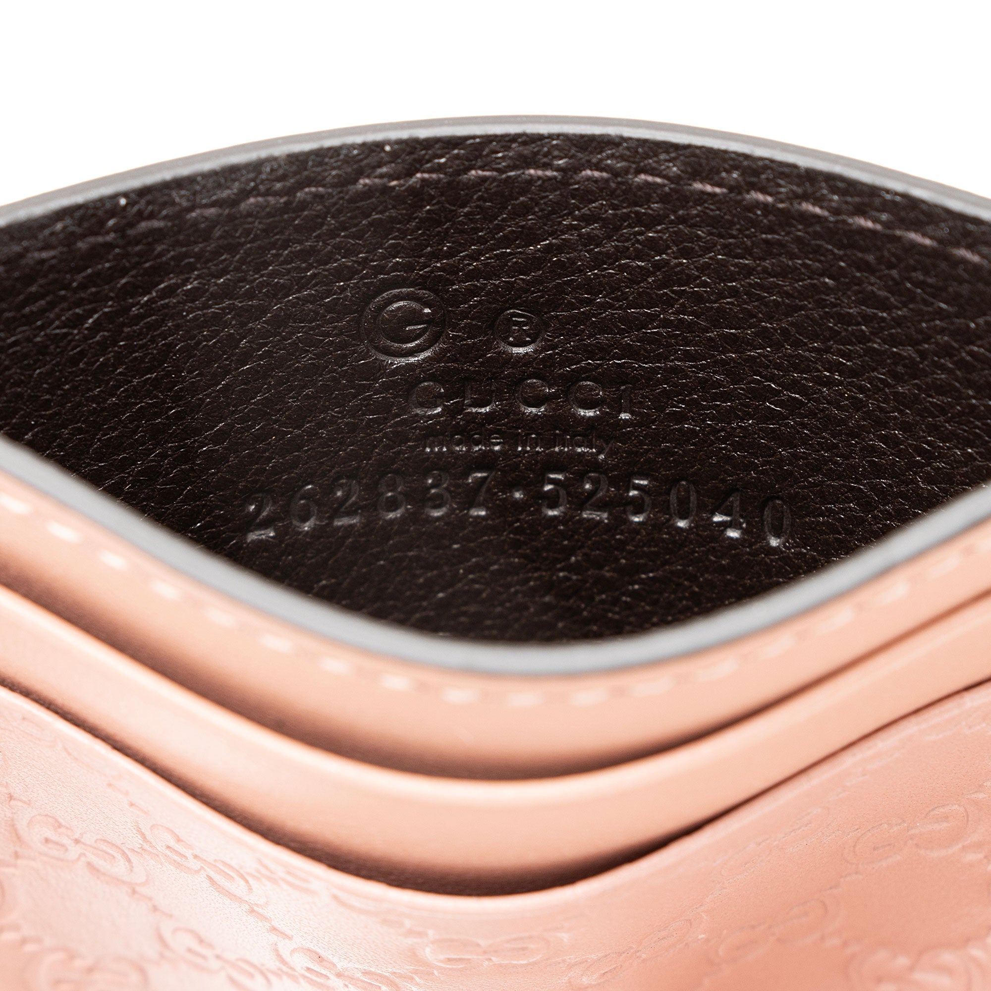 Gucci Microguccissima Leather Signature Card Case (SHF-TNzQu6)