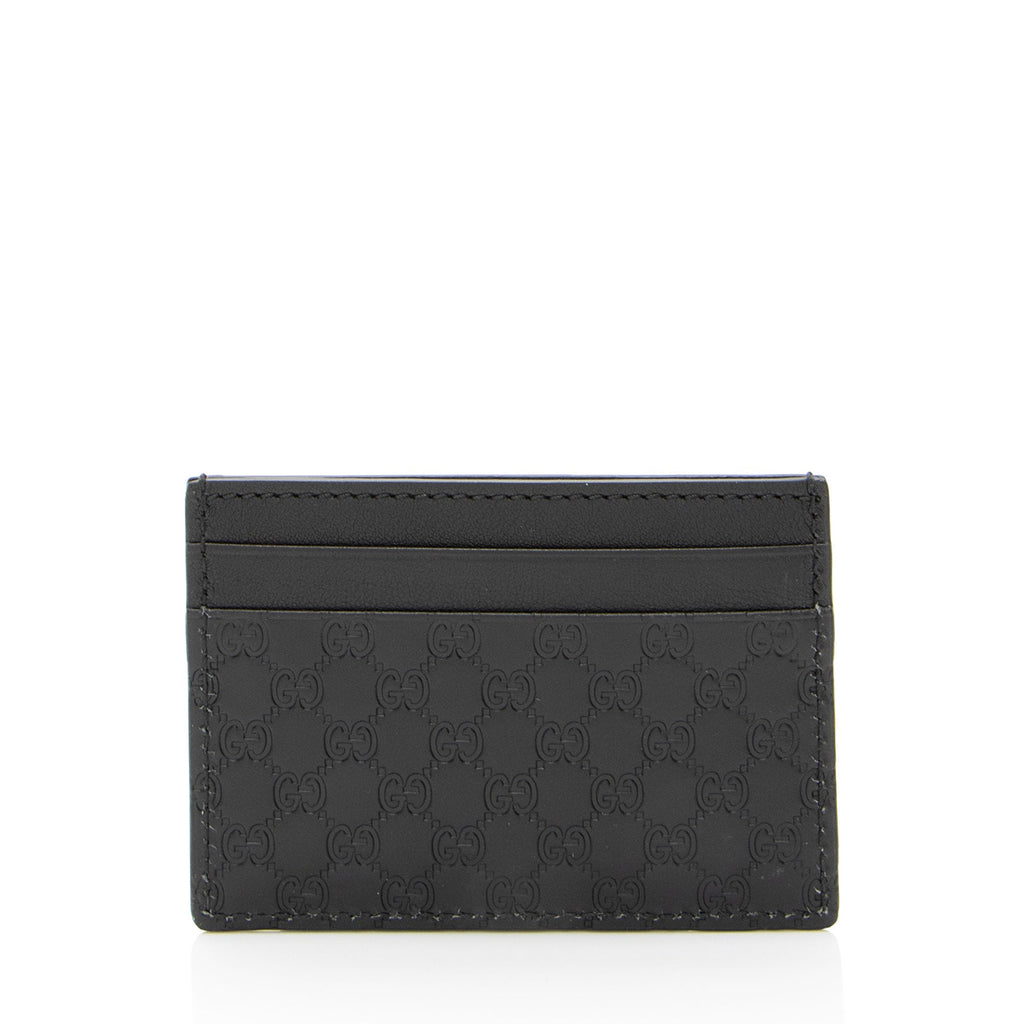Gucci Microguccissima Leather Signature Card Case (SHF-j4oiFd)