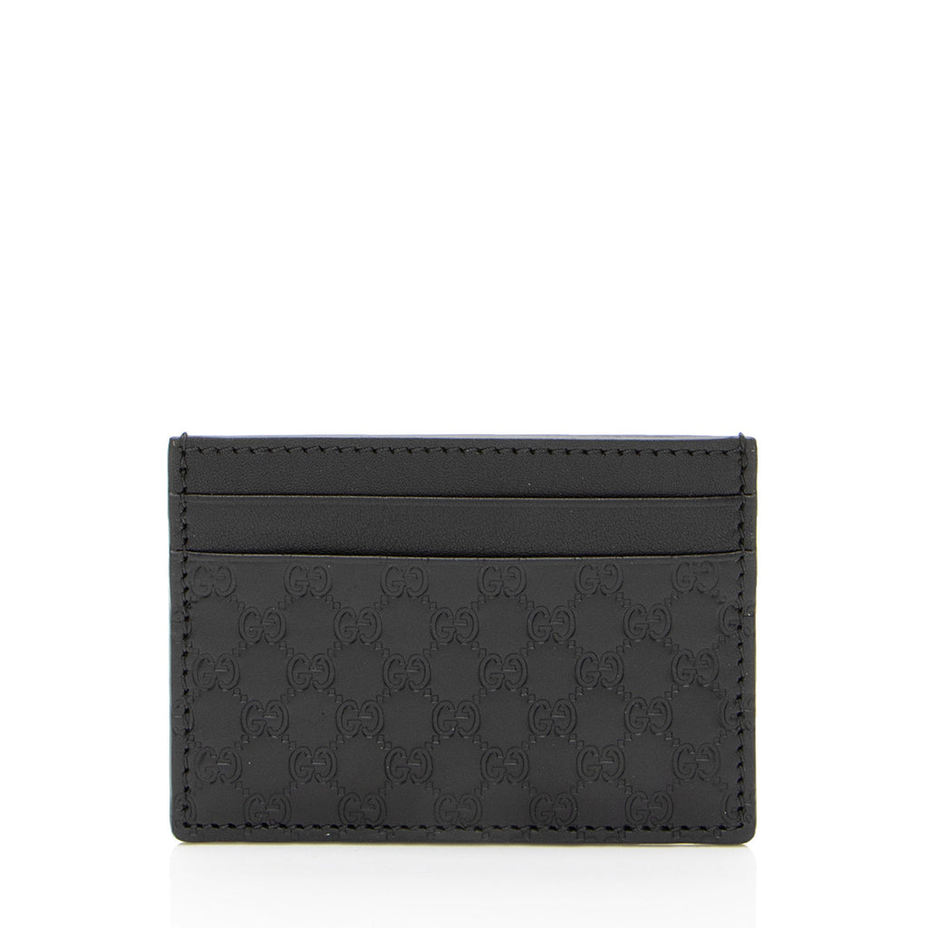 Gucci Microguccissima Leather Signature Card Case (SHF-j4oiFd)