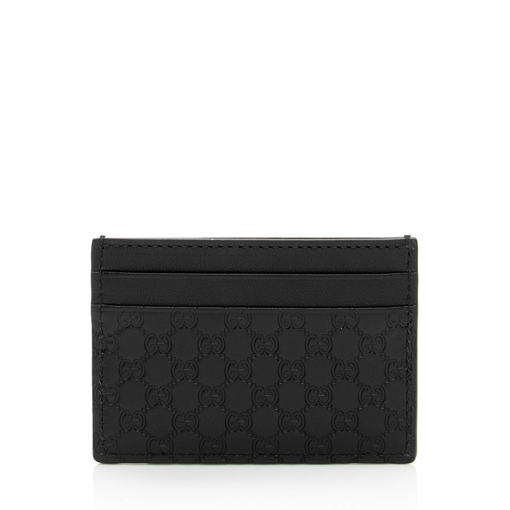 Gucci Microguccissima Leather Signature Card Case (SHF-RZgd8D)