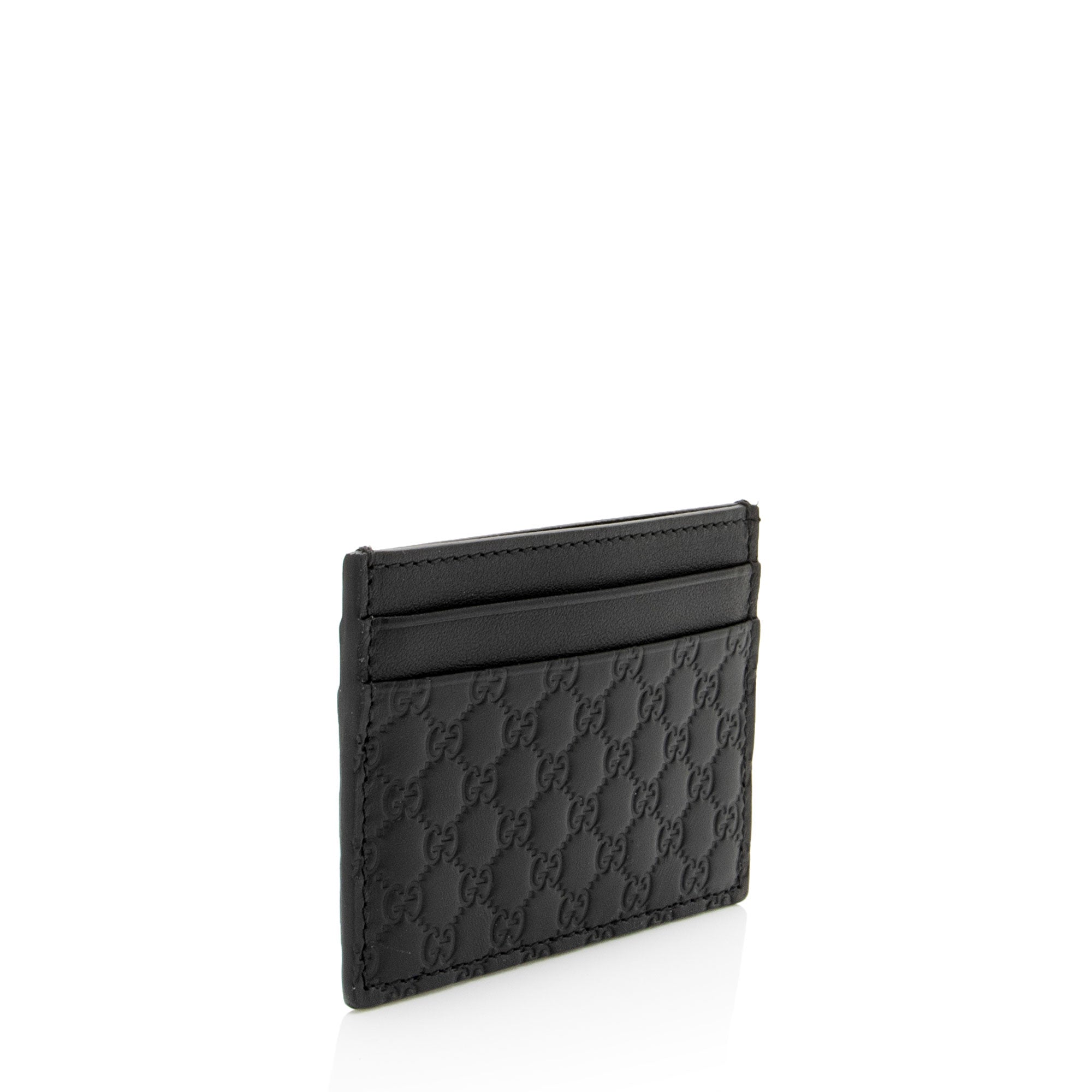 Gucci Microguccissima Leather Signature Card Case (SHF-RZgd8D)