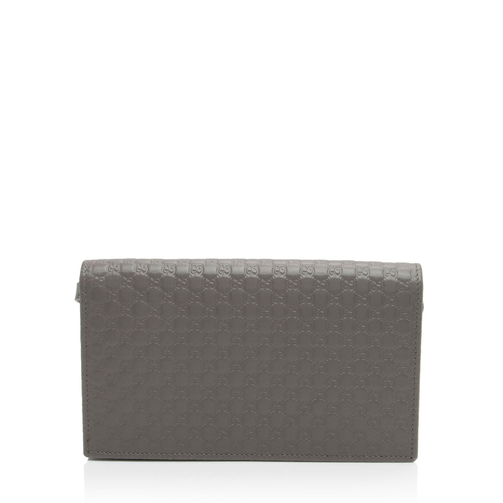 Gucci Microguccissima Leather Wallet Crossbody (SHF-XieKjF)