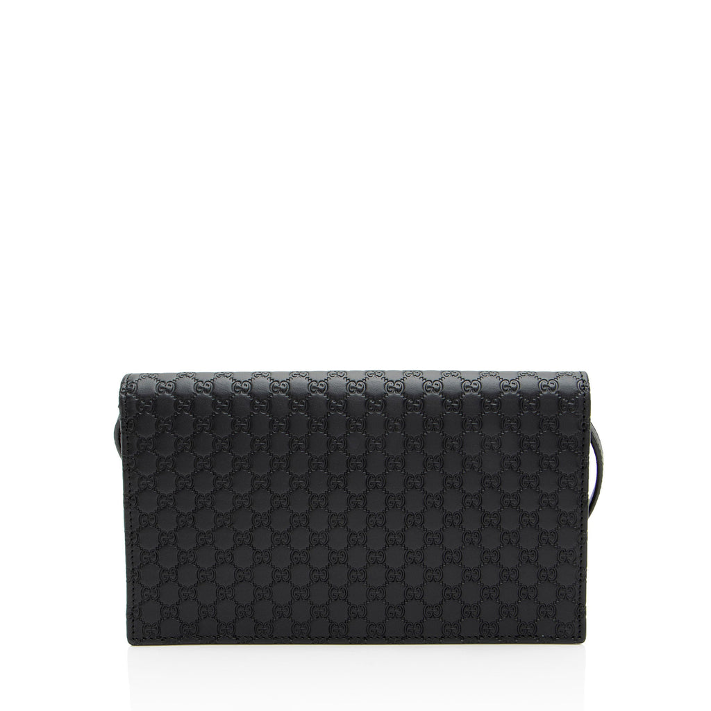 Gucci Microguccissima Leather Wallet Crossbody (SHF-RljdLh)