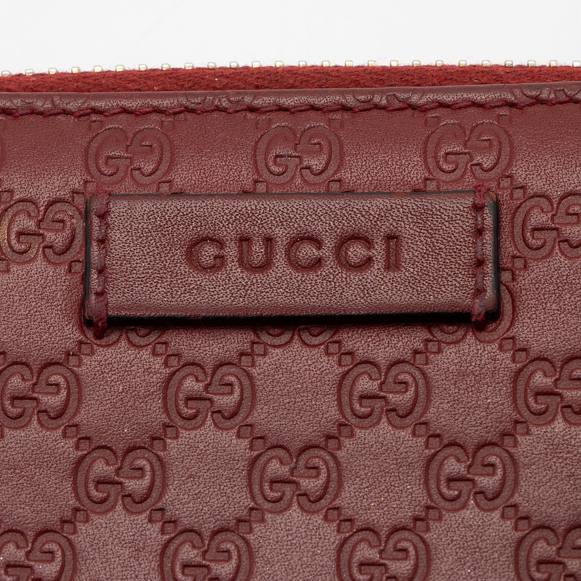 Gucci Microguccissima Leather Zip Around Card Case (SHF-U1fahf)