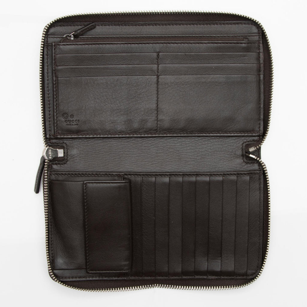 Gucci Microguccissima Leather Zip Around Large Organizer Wallet (SHF-34gpn9)