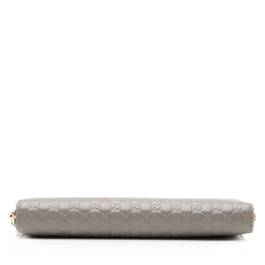 Gucci Microguccissima Leather Zip Around Wallet (SHF-23927)