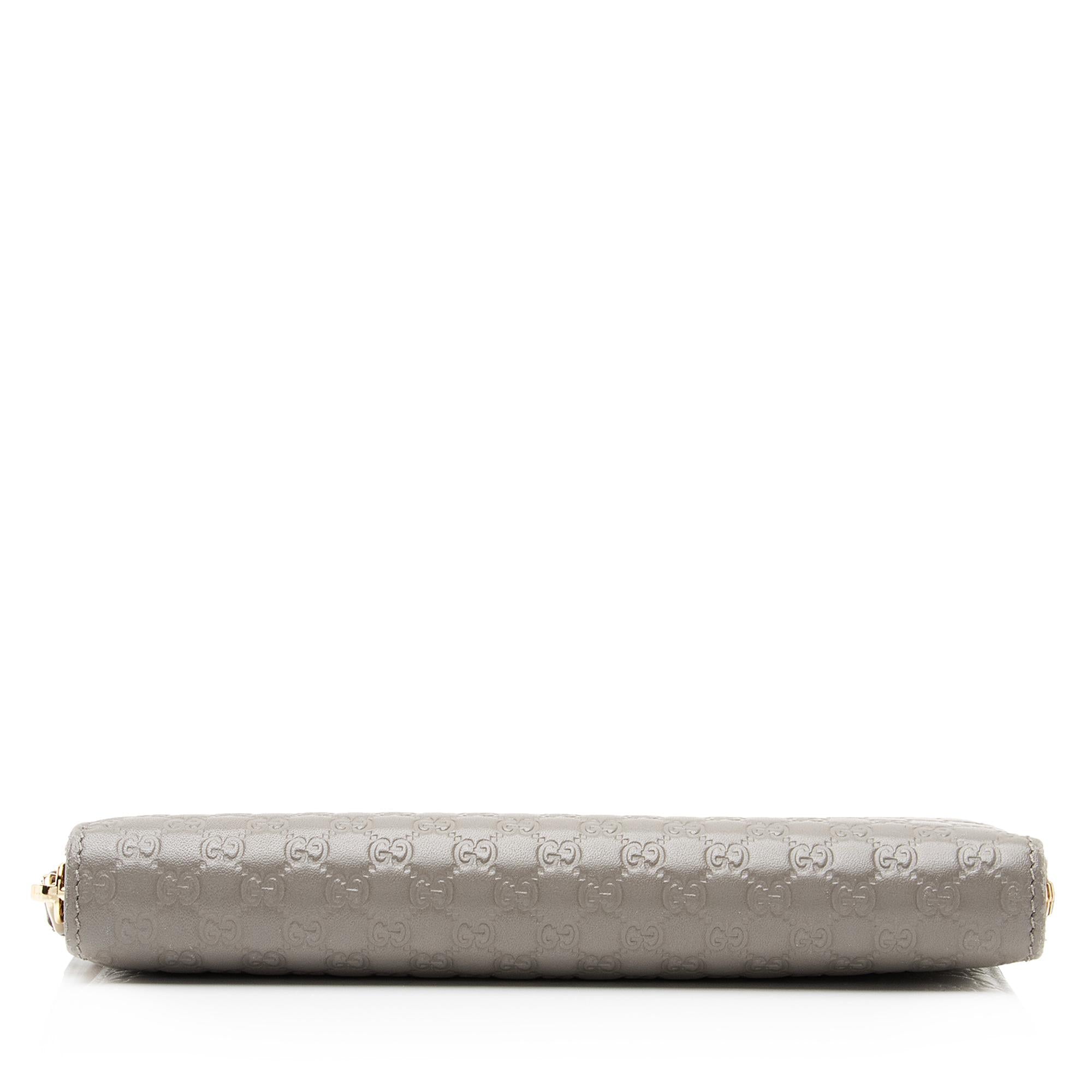 Gucci Microguccissima Leather Zip Around Wallet (SHF-23927)