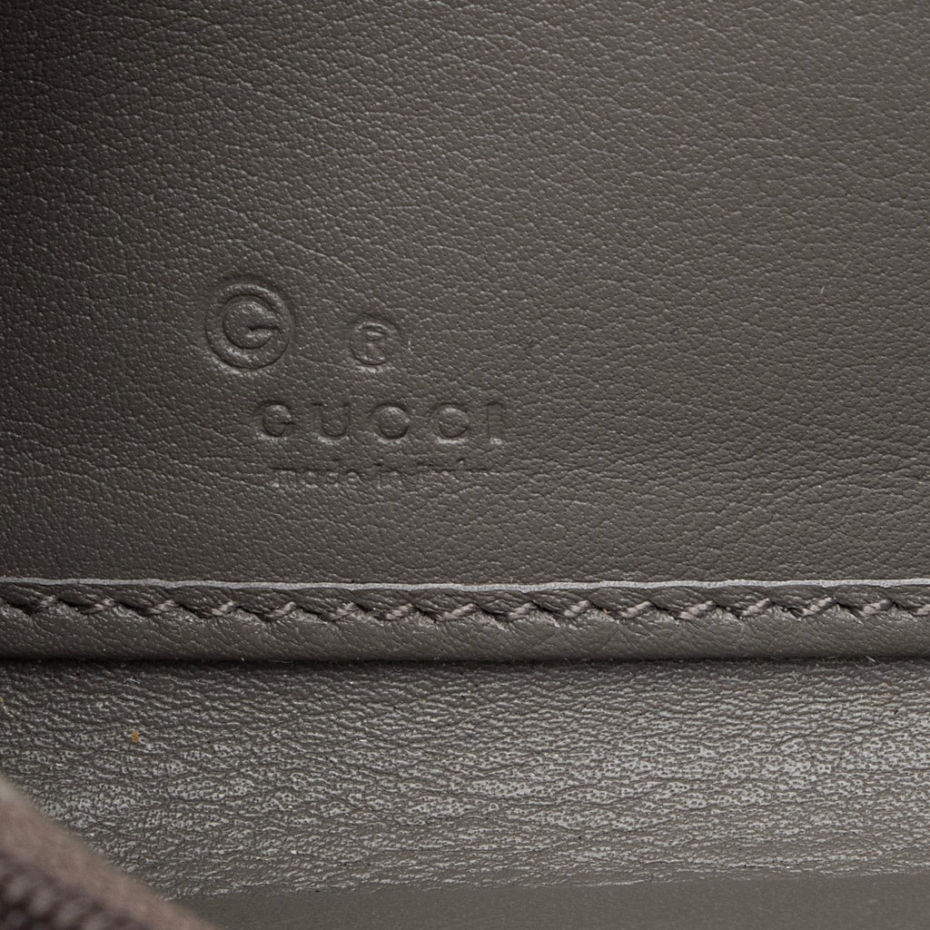 Gucci Microguccissima Leather Zip Around Wallet (SHF-23927)