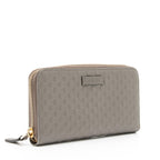 Gucci Microguccissima Leather Zip Around Wallet (SHF-23927)