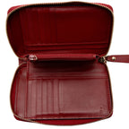 Gucci Microguccissima Leather Zip Around Compact Wallet