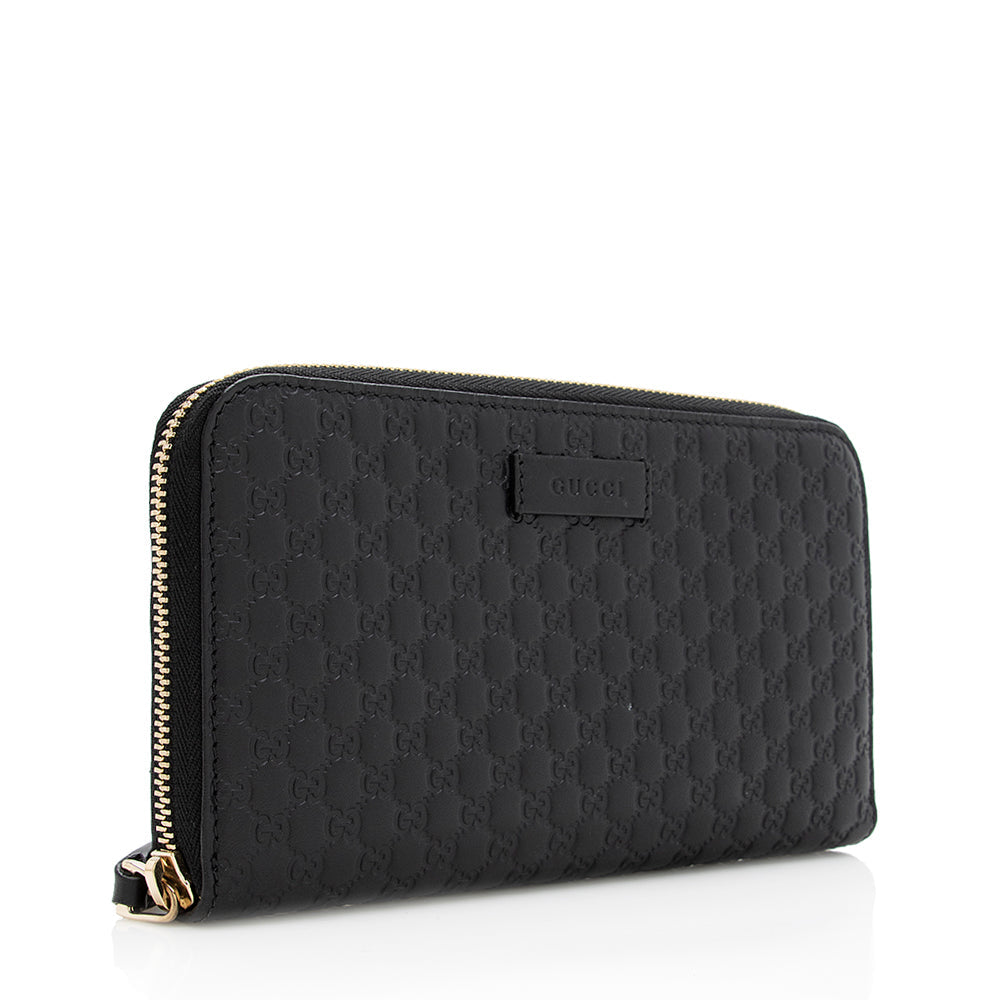 Gucci Microguccissima Leather Zip Wallet (SHF-19477)