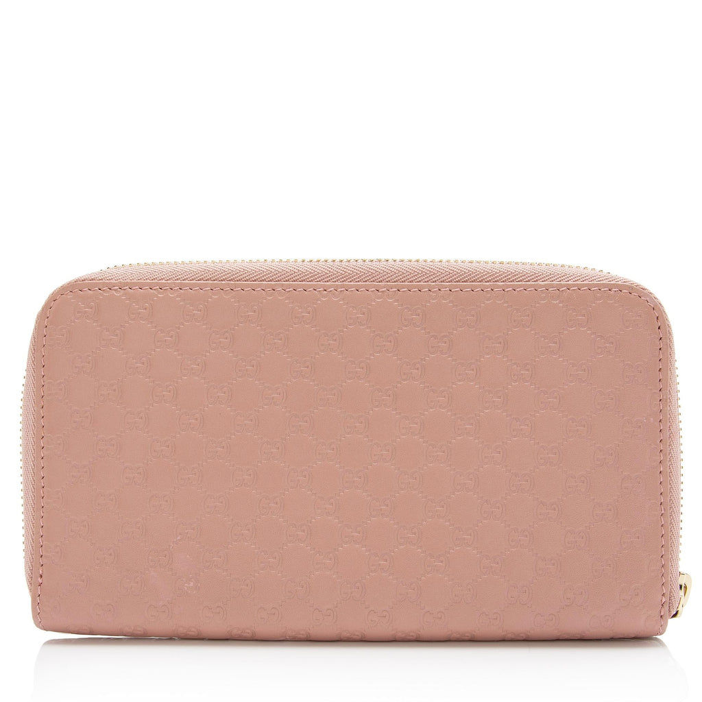 Gucci Microguccissima Leather Zip Wallet (SHF-23832)