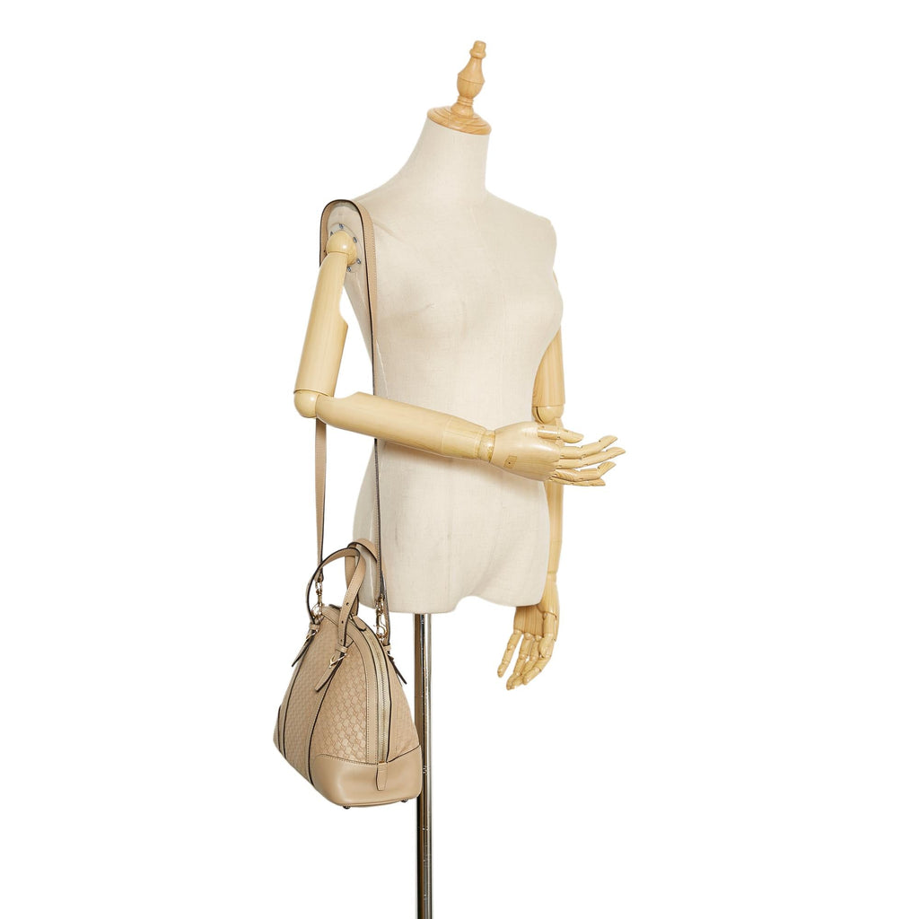 Gucci Microguccissima Nice Leather Satchel (SHG-35945)