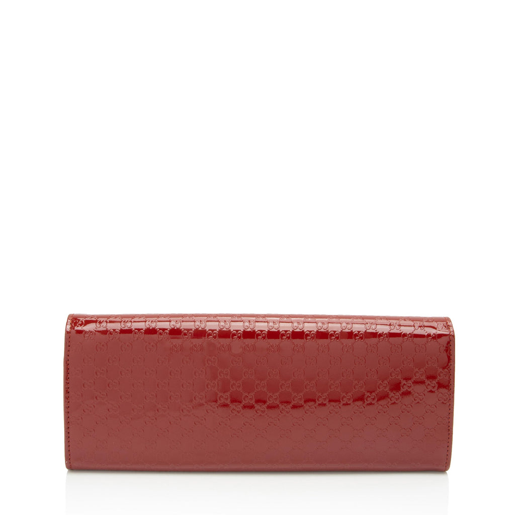 Gucci Microguccissima Patent Leather Broadway Clutch (SHF-VpKZuA)