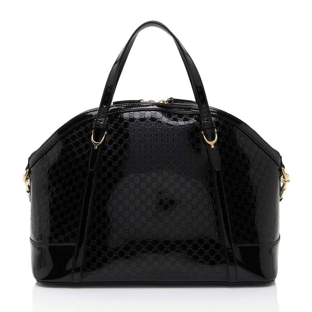 Gucci Microguccissima Patent Leather Nice Satchel (SHF-pCYqKU)