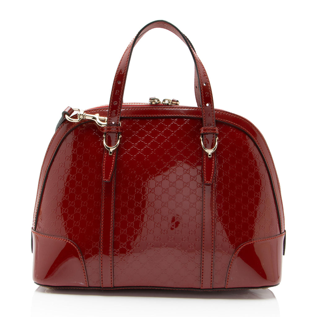 Gucci Microguccissima Patent Leather Nice Small Satchel