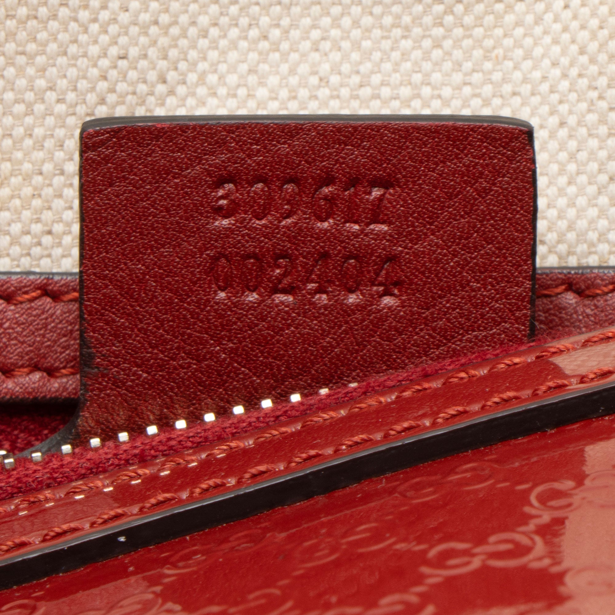 Gucci Microguccissima Patent Leather Nice Small Satchel