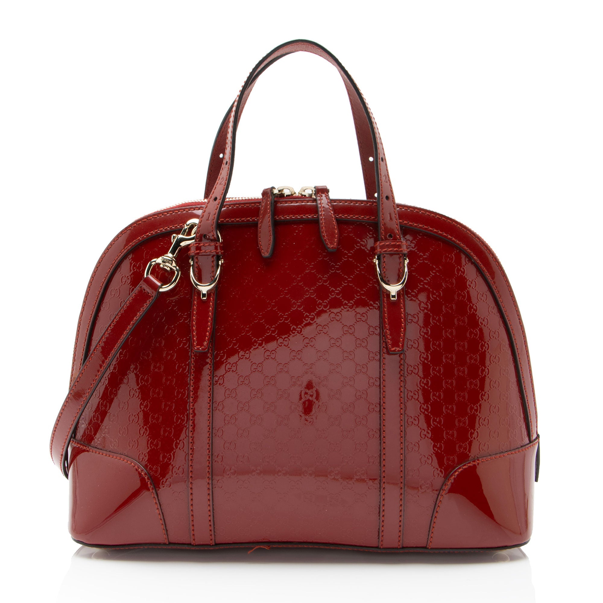 Gucci Microguccissima Patent Leather Nice Small Satchel
