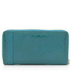 Gucci Patent Microguccissima Leather Nice Zip Around Wallet (SHF-as5XBr)