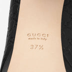 Gucci Microguccissima Peep Toe Pumps - Size 7.5 / 37.5 (SHF-CQZLdG)