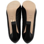 Gucci Microguccissima Peep Toe Pumps - Size 7.5 / 37.5 (SHF-CQZLdG)