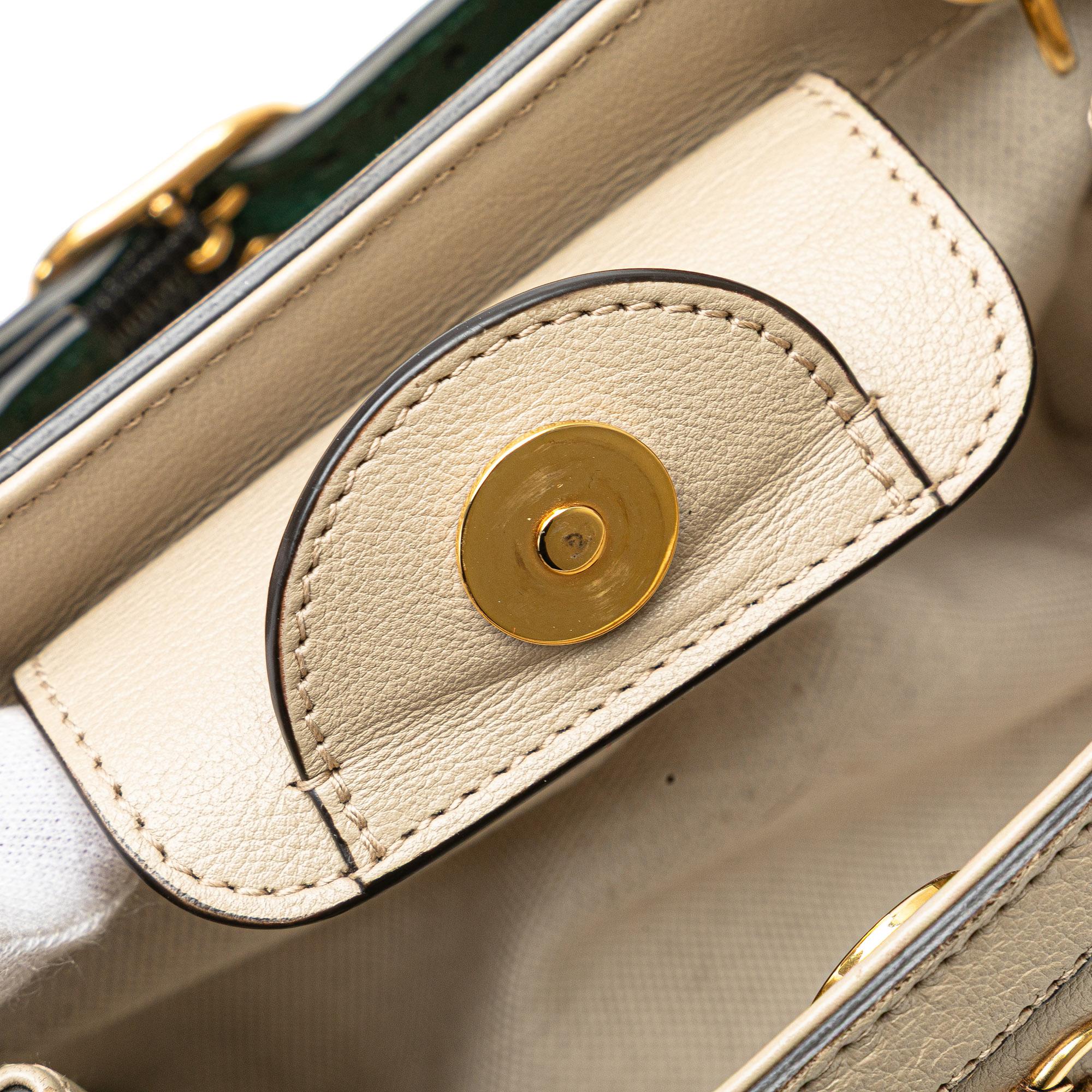 Gucci Mini Calfskin Bamboo Diana Satchel